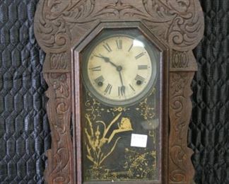 2104- Oak Gingerbread Clock