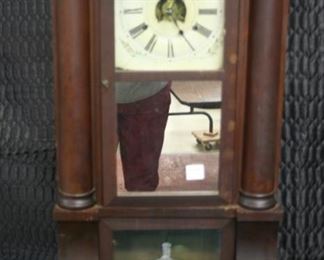 2109- Mahogany Eight Day Weight Clock