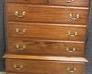 3732- Mahogany 7 Drawer Chest on Chest