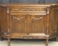 3746- Walnut Buffet w/ Carvings