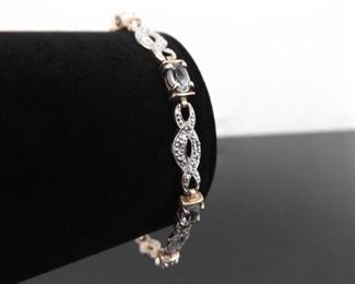 .925 Sterling Silver Topaz Vermeil Bracelet

