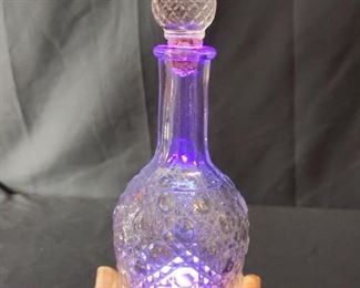 Small Vintage Cut Glass Decanter
