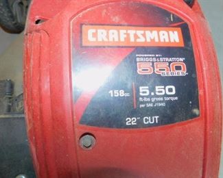 Craftsman 158 cc 22 inch cut Push mower