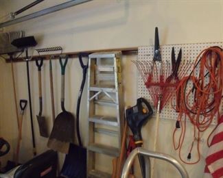 Ladders, shovels, rakes, blowers, and more