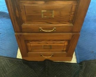 Oak file cabinet 