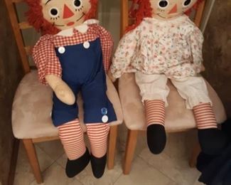 Vintage Raggedy Ann and Andy