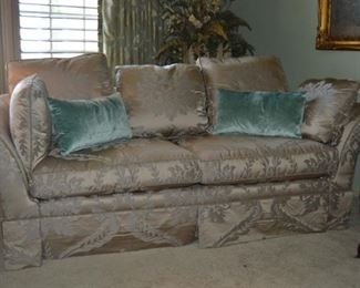 Baker sofa 84" with down filled cushions, NEW