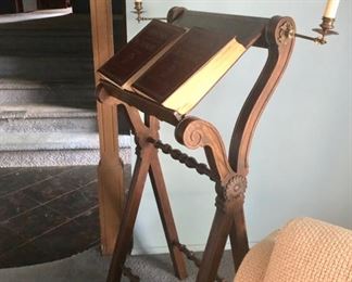 Antique book stand 