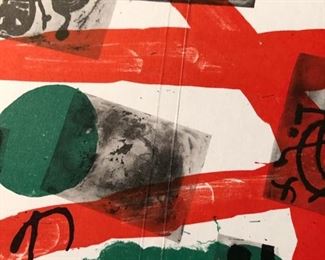Joan Miro framed book cover 