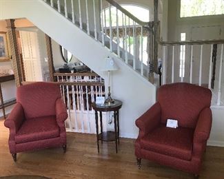 Pair of CELLURA Upholstered Arm Chairs