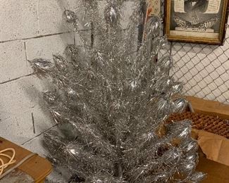 aluminum christmas tree. no base