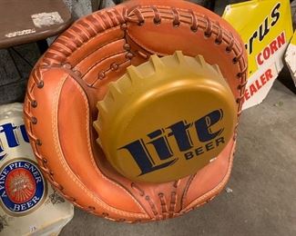 Lite beer baseball sign large