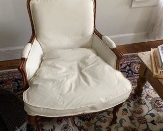 One of a Pair of Leather Arm Chairs