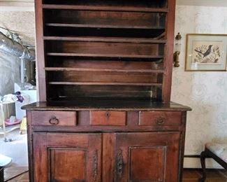 Antique French Dishes Cabinet