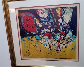 Colorful Modern Lithograph by unknown artist
