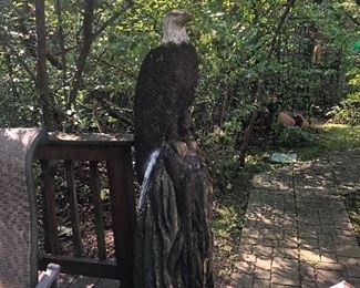 Large carved eagle