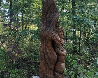 Eagle carving 