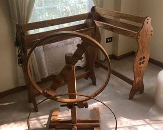 quilt rack and hoops on stand