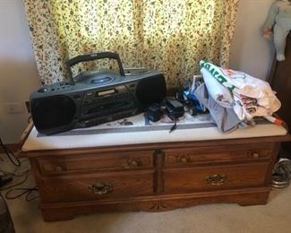 cedar chest with bench
