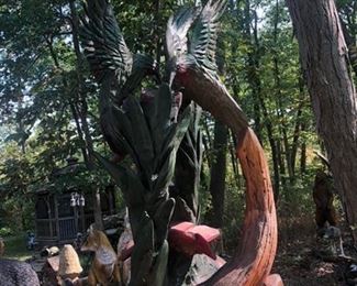 Humming bird carving ( another angle)