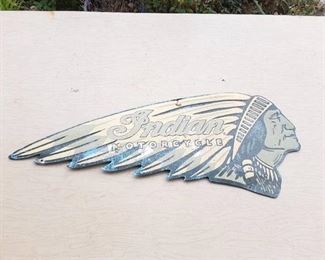 Indian Motorcycle Metal Sign