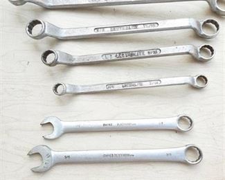 Assorted Wrenches - Offset Box End and Combination