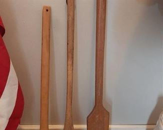 3 Wood Paddles