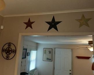 6 Pieces Metal Star Decor