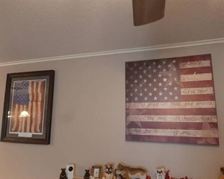 Flag Canvas Picture and Framed Flag Picture