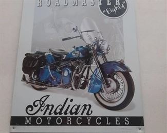 Indian Motorcycle Tin Sign - Roadmaster 80