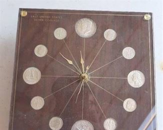 Clock with 1964 Coins