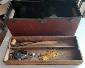 Metal Box with Wood Tray