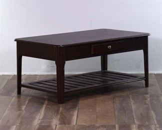 Polished Contemporary Coffee Table With Storage Rack