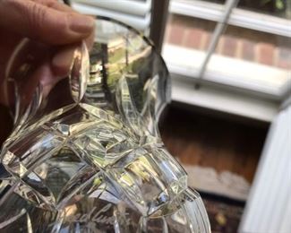 Signed Waterford crystal hurricane