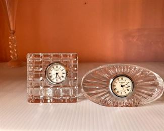 Pair Waterford Clocks