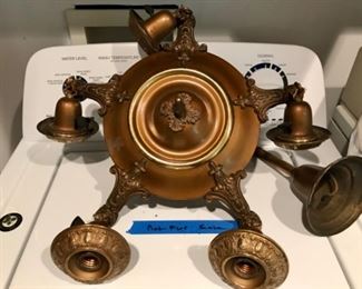 Vintage Brass “Pan” chandelier