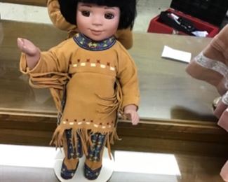 Porcelian Indian doll