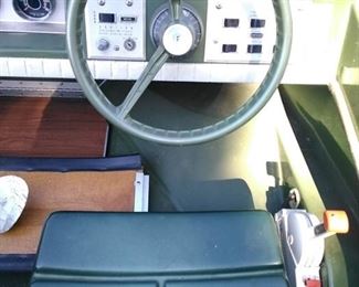 Steering Wheel of Johnson Boat