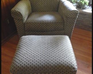 Cushy Flex Steel Side Chair and Ottoman.