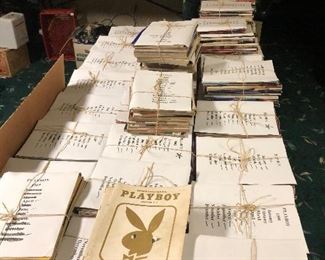 Many special editions Playboy and other “girlie” magazines