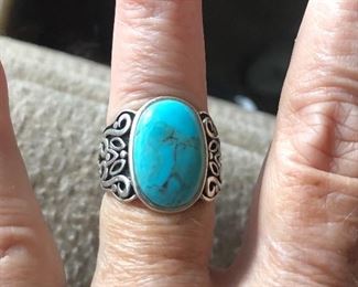 Beautiful turquoise sterling south western