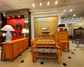 Great Northern Furniture - bed, chest, dresser, mirror, nightstands, and bench