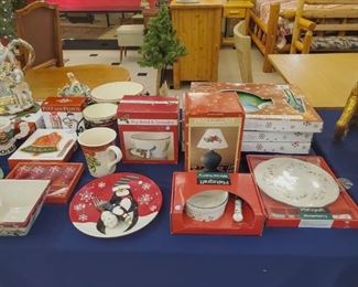 Lots of new items still in boxes.