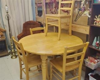 Table and four chairs!
