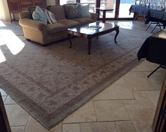 Hand woven vegetable dyed Pakistani rug, 11’ x 16’