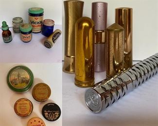 Vintage Vicks Vapo Rub Bottle Collection
Vintage Lipstick Collection
Vintage Rouge Containers