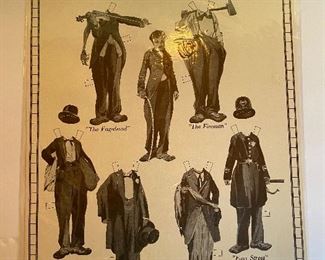 Charlie Chaplin Paper Doll & Costumes 1985
