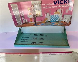 Advance Display Co Vicks Medicine Metal Display