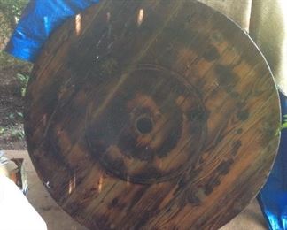 Vintage Wood Spool Table Top  