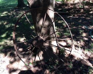 Cast Iron Farm Wagon Wheel 